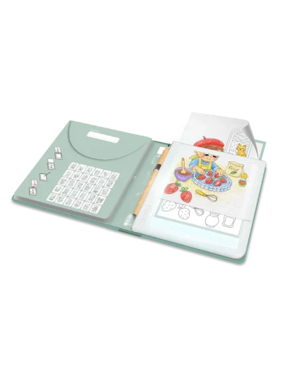 Kidywolf KIDYDRAW PAD Svjetleća tabla za crtanje s 30 ilustracija Food