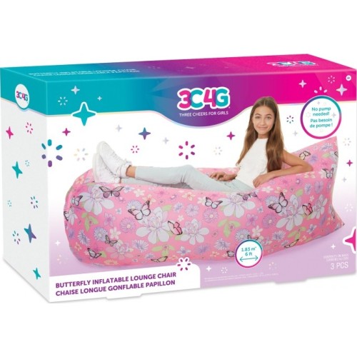 3C4G Butterfly napuhujuća dječija stolica – roza