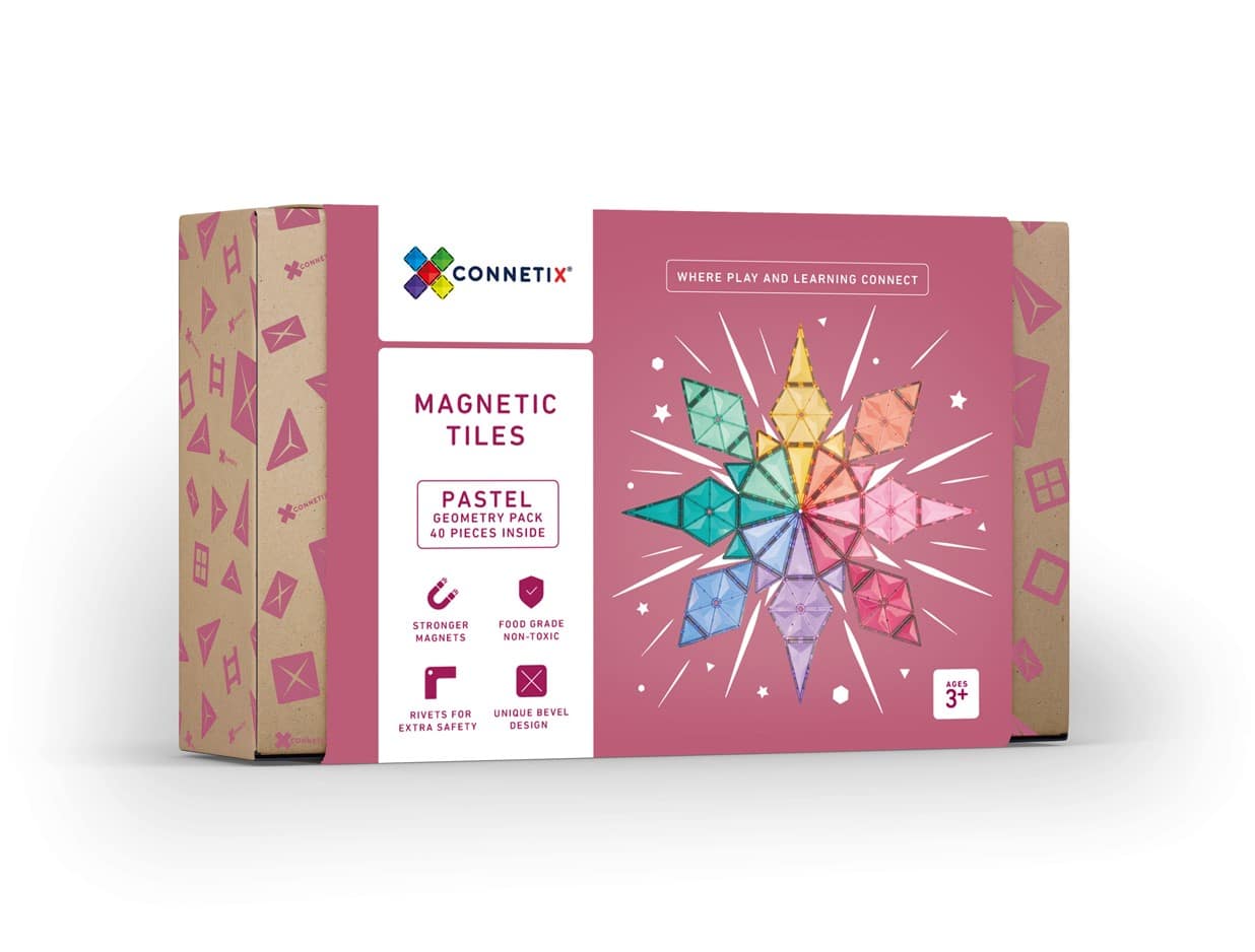 Connetix Tiles Pastel Geometrijski set (40 kom)