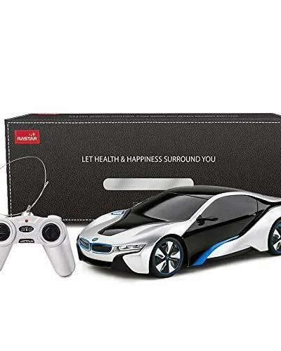 Rastar BMW i8 – bijelo-srebrni auto na daljinski 1:24