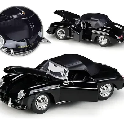 Welly Porsche 356A Speedster – crni metalni model 1:24