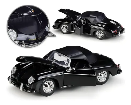 Welly Porsche 356A Speedster – crni metalni model 1:24