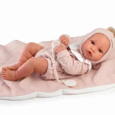 Antonio Juan lutka beba Erika s ružičastom dekicom 42 cm