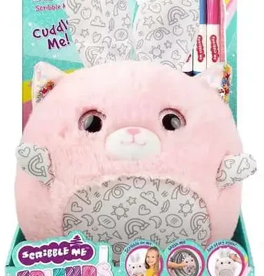 Crayola Scribble Me Furry Callie the Cat plišana igračka za crtanje – roza