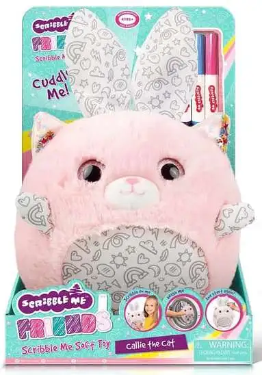 Crayola Scribble Me Furry Callie the Cat plišana igračka za crtanje – roza