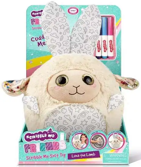 Crayola Scribble Me Furry Luna the Lamb plišana igračka za crtanje – bež
