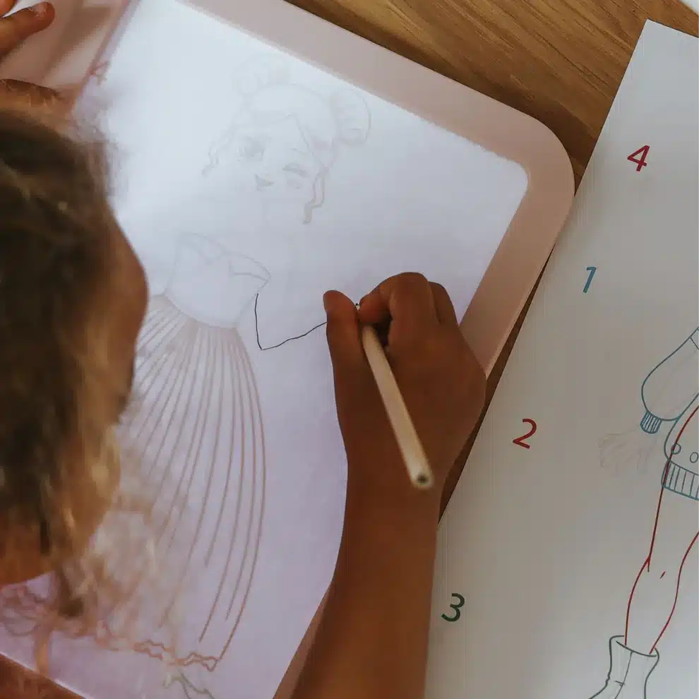 Kidywolf KIDYDRAW PRO Svjetleća tabla za crtanje i pisanje Pink - Image 4