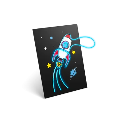 Kidywolf KIDYNEON veliki kreativni set za svjetleću zidnu dekoraciju Pack