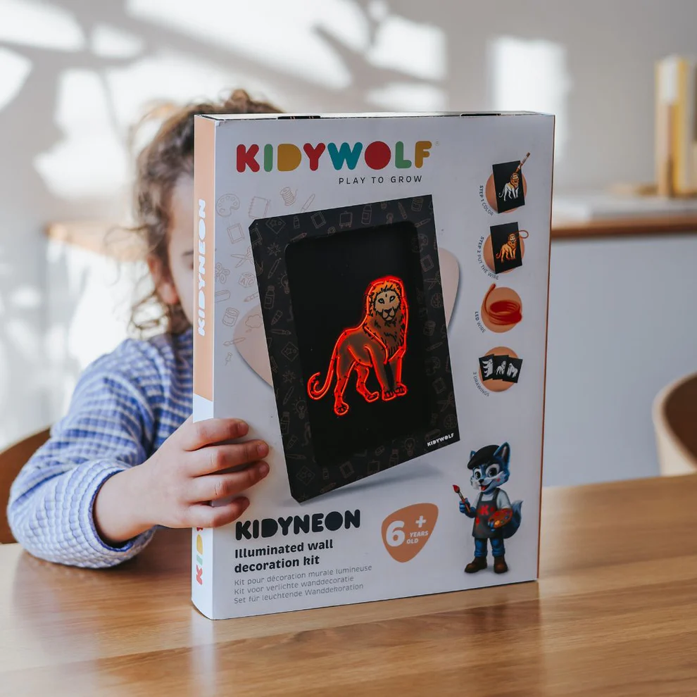 Kidywolf KIDYNEON Kreativni set za svjetleću zidnu dekoraciju Animals - Image 6
