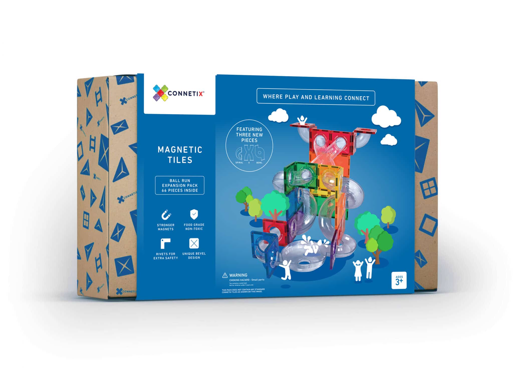 Connetix Tiles Rainbow Ball Run Expansion set (66 kom)