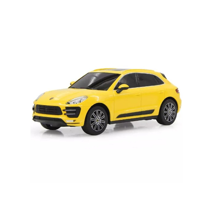 Rastar Porsche Macan Turbo – žuti auto na daljinski 1:24 - Image 2
