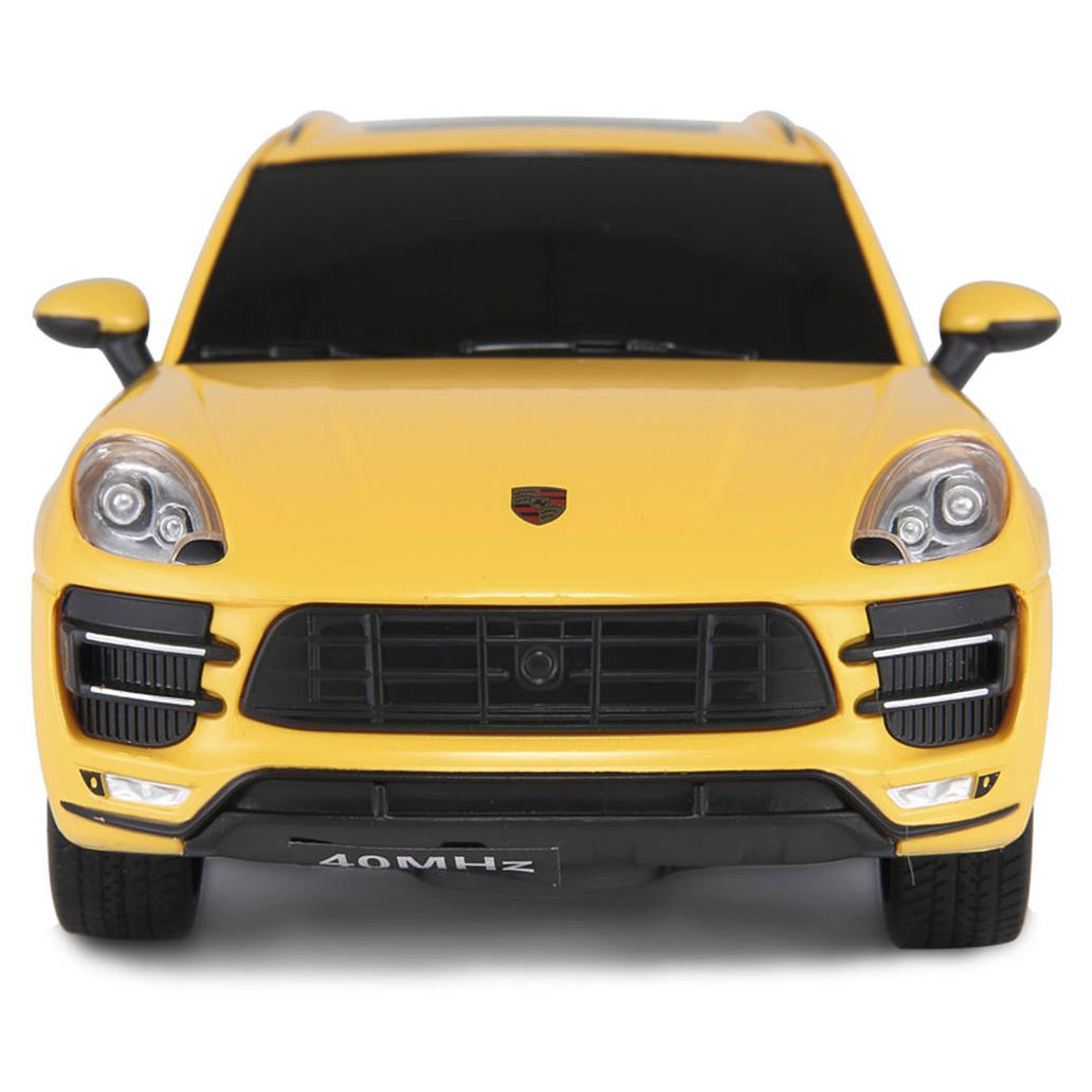 Rastar Porsche Macan Turbo – žuti auto na daljinski 1:24 - Image 4