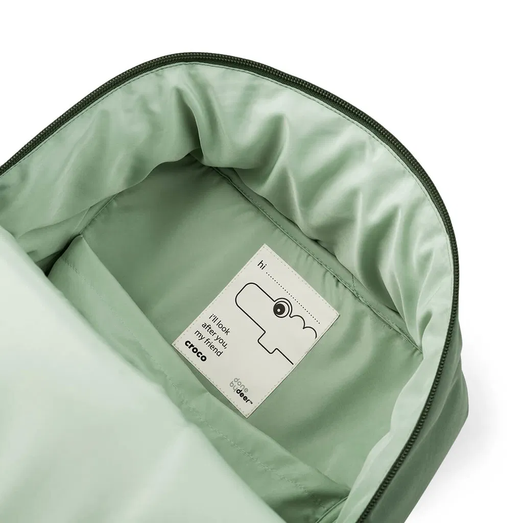 Done by Deer Quilted ruksak 9,6L Croco Green - Image 4