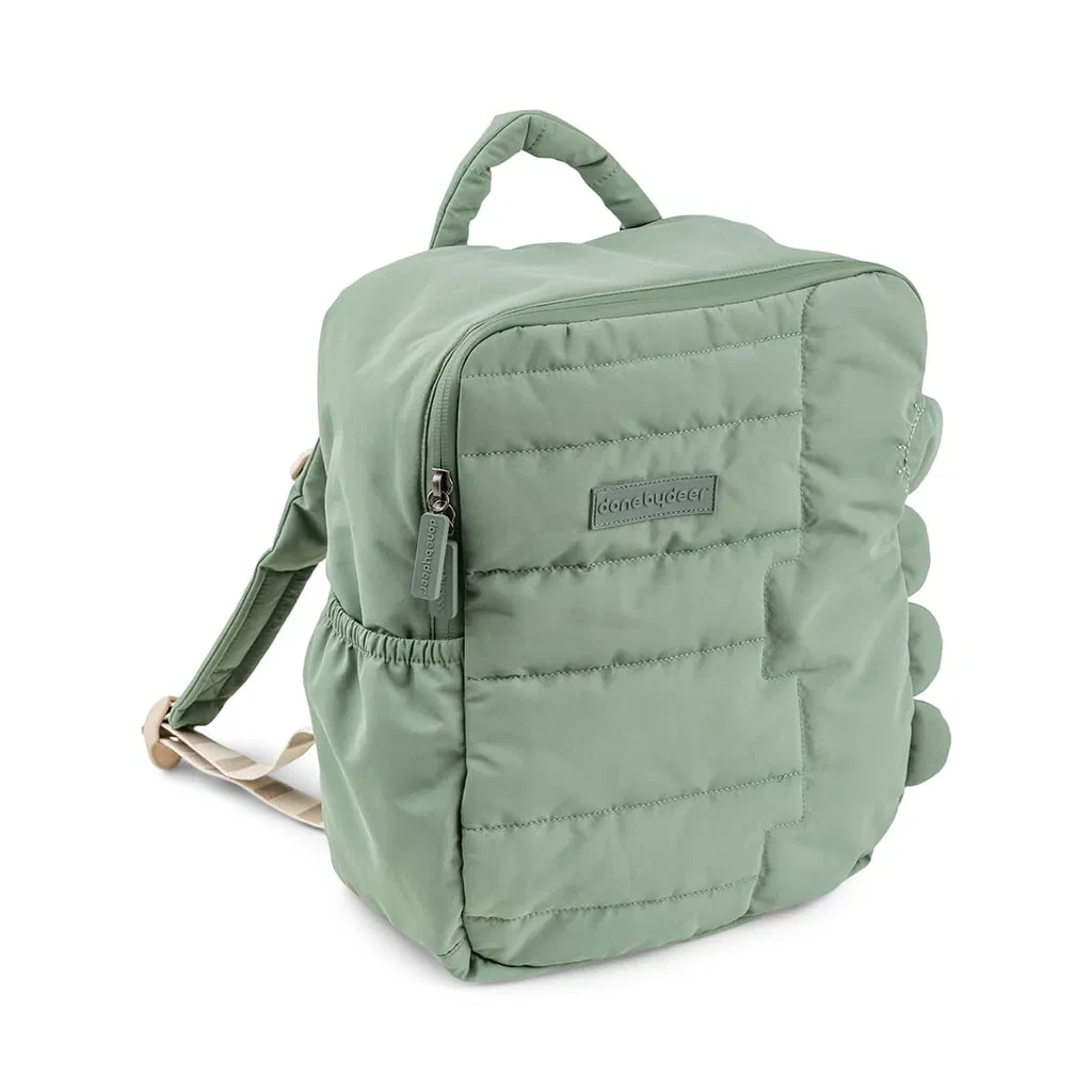 Done by Deer Quilted ruksak 9,6L Croco Green