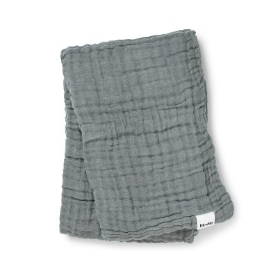 Elodie Višeslojna muslin dekica Deco Turquoise 120X120