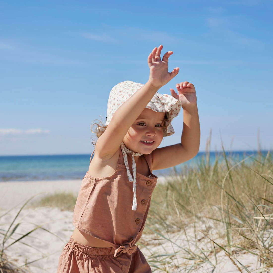 Elodie Bonnet kapica za bebe sa UV zaštitom Autumn Rose - Image 4