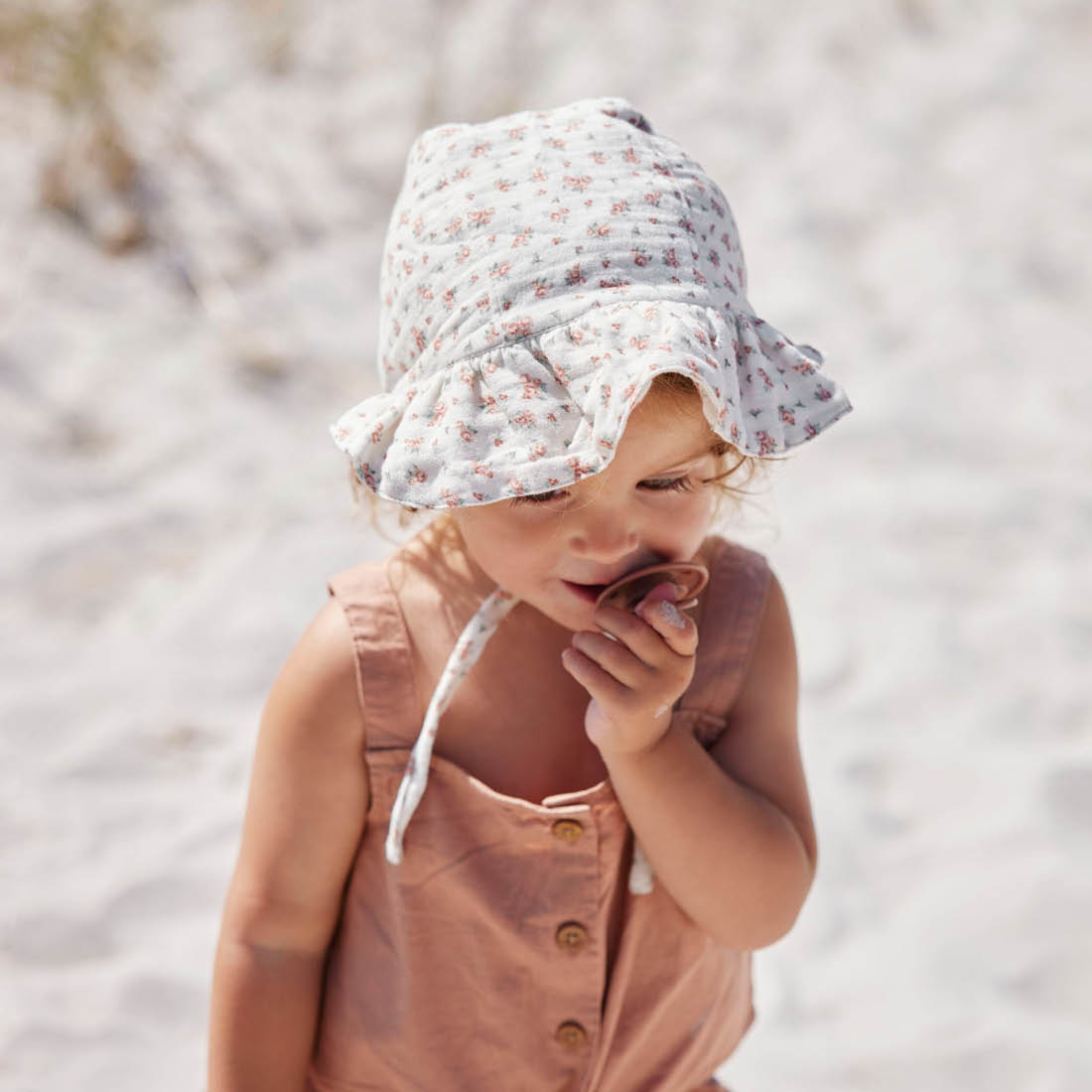 Elodie Bonnet kapica za bebe sa UV zaštitom Autumn Rose - Image 2