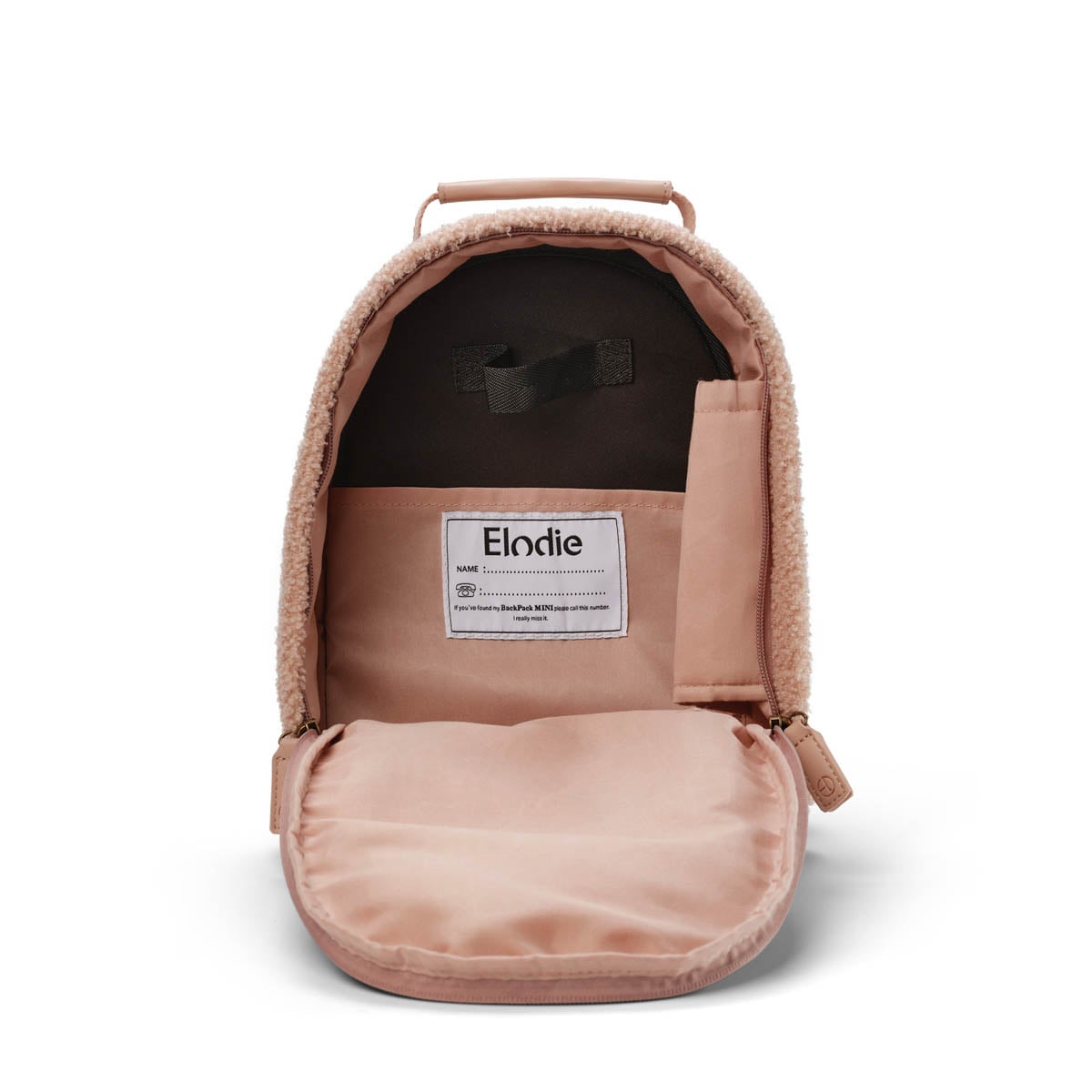 Elodie Mini ruksak Pink Bouclé - Image 3