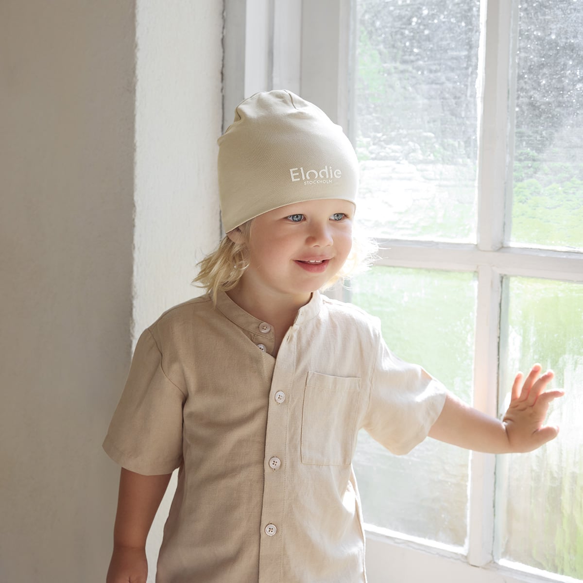 Elodie Logo kapica Oat White - Image 2