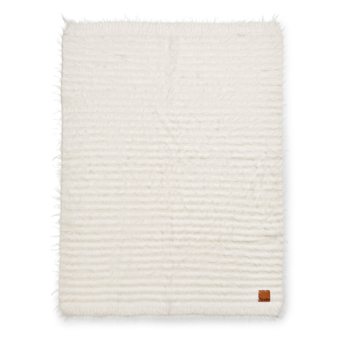 Elodie Plišana pletena dekica Furry Knit Blanket, Vanilla White - Image 4