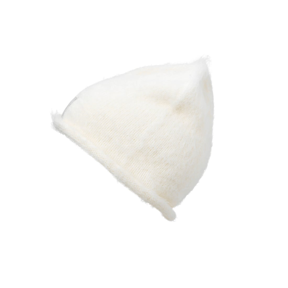 Elodie Plišana pletena kapa Furry Knit Beanie, Vanilla White - Image 3