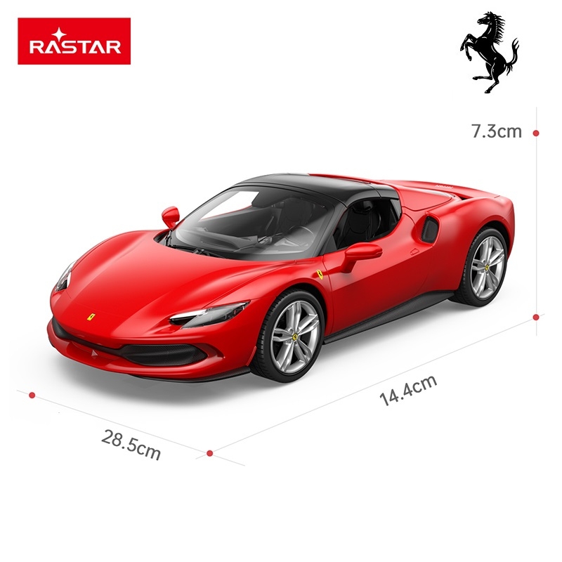 Rastar Ferrari 296 GTS – crveni auto na daljinski 1:16 - Image 5