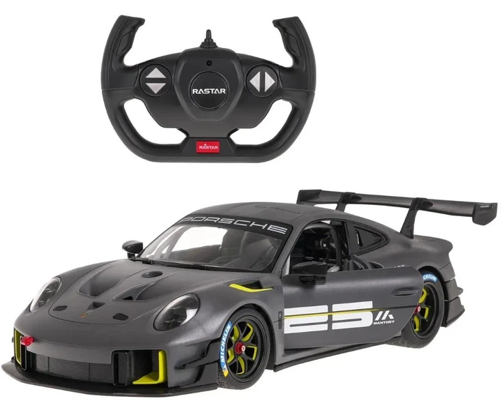 Rastar Porsche 911 GT2 RS Clubsport 25 – sivi auto na daljinski 1:14 - Image 8
