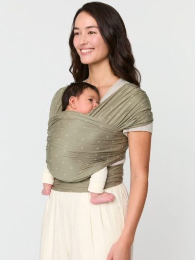 Ergobaby Aura marama, Sustainable Knit Olive Diamonds (0-12 mj.)