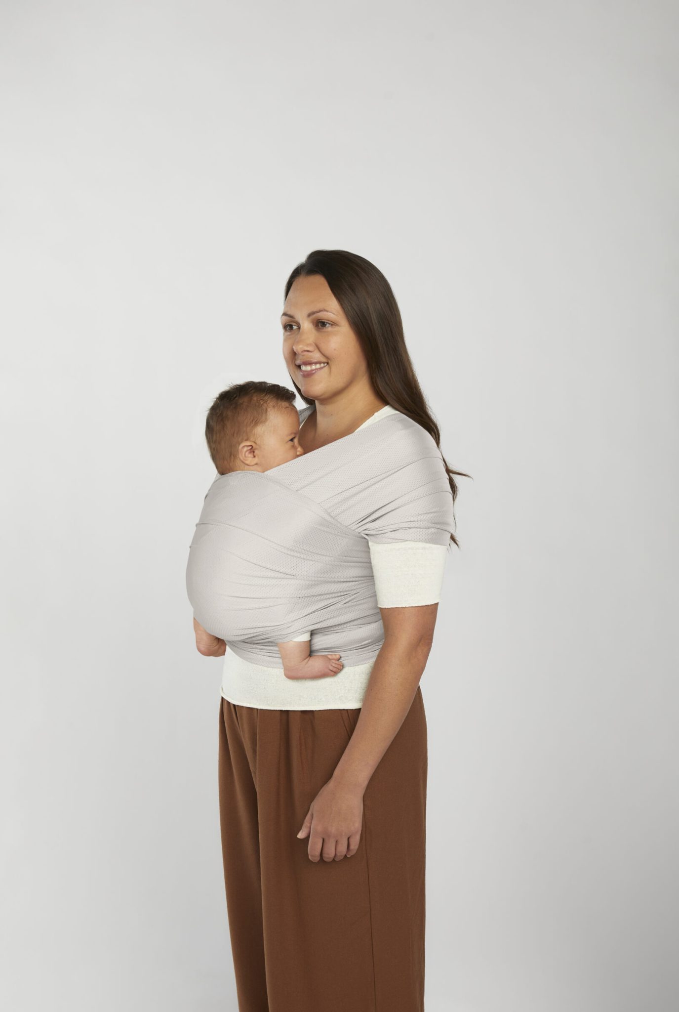 Ergobaby Aura marama, Sustainable Mesh Soft Grey (0-12 mj.) - Image 3