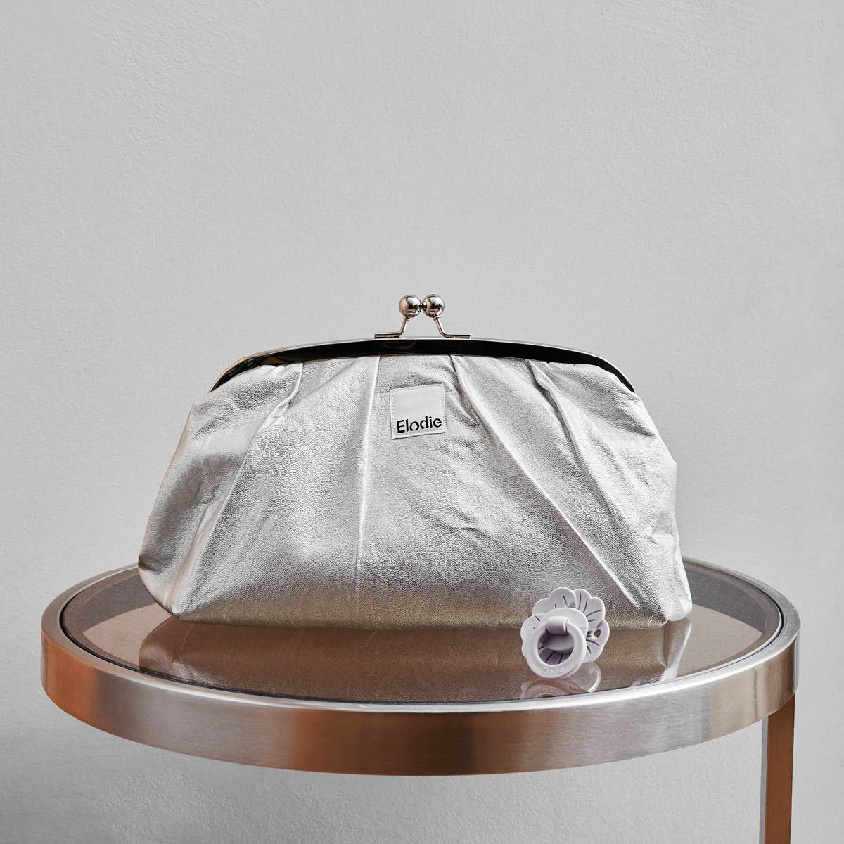 Elodie Details Toaletna torbica Zip&Go – Silver Sheen - Image 2