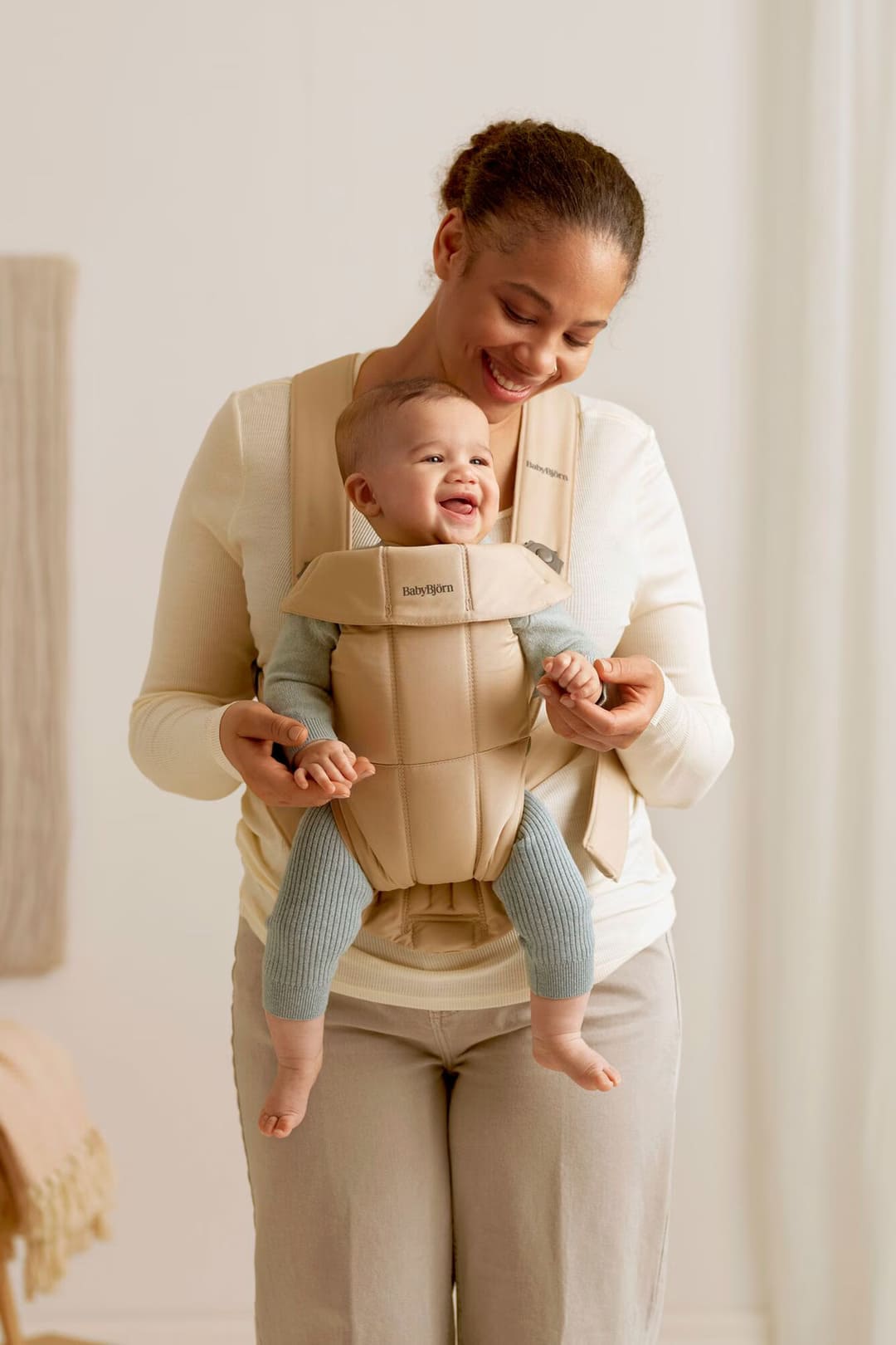 BabyBjörn Nosiljka za bebe Mini Beige, Woven - Image 5