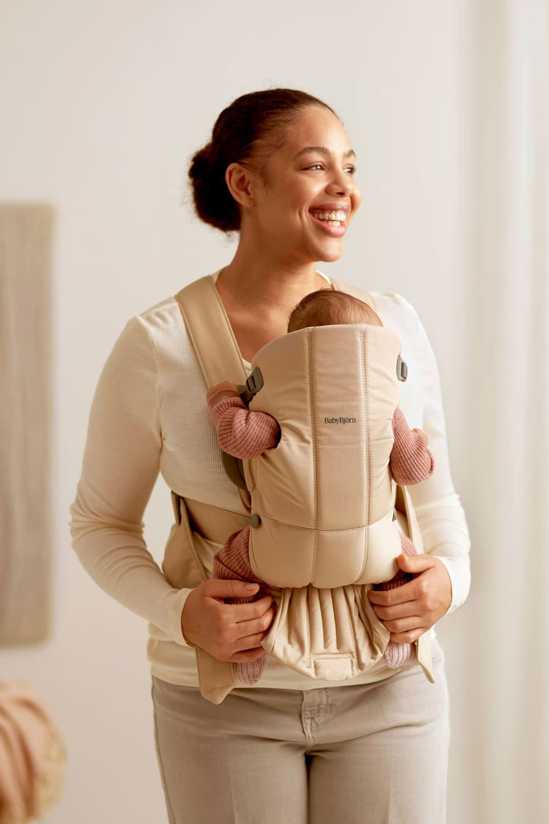 BabyBjörn Nosiljka za bebe Mini Beige, Woven - Image 4