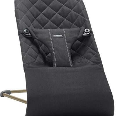 BabyBjörn Ležaljka za bebe Bliss Classic quilt, Black, Woven