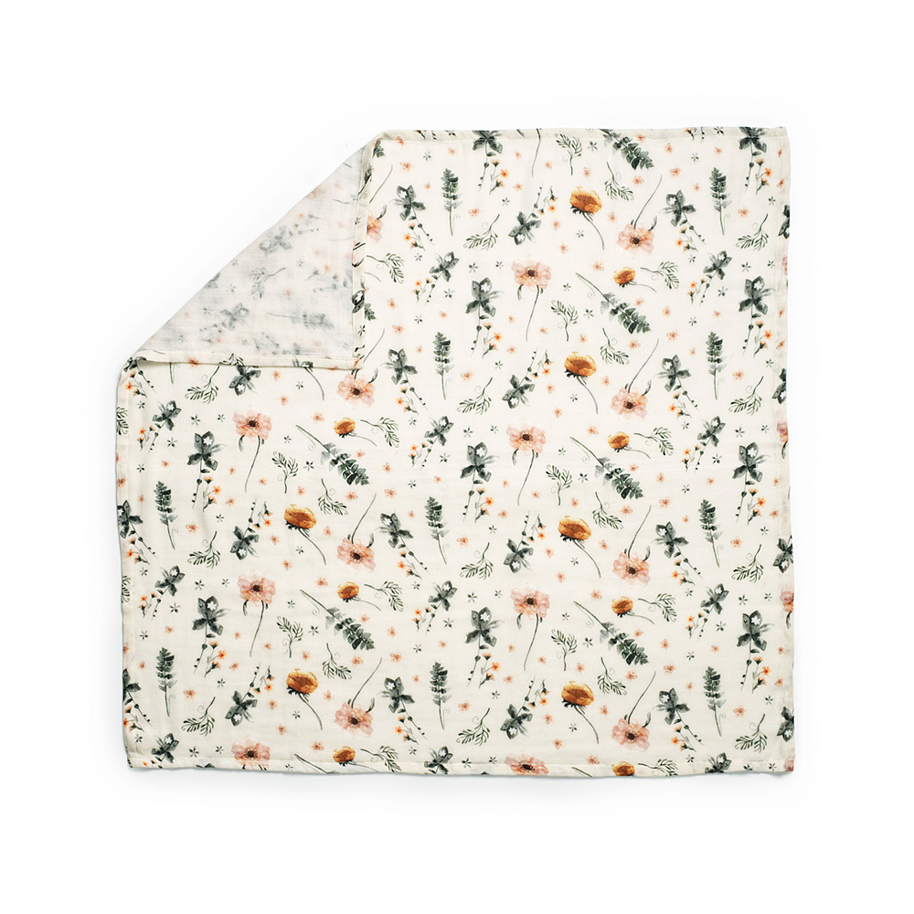 Elodie Mekana muslin dekica 80x80 - Meadow Blossom - Image 3