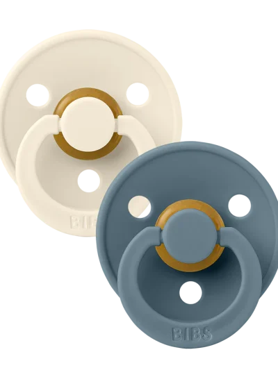 BIBS cucle Ivory & Petrol (0-6m) 2kom