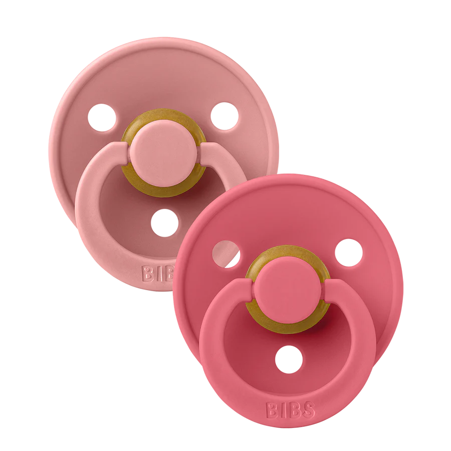 BIBS cucle Dusty Pink & Coral (0-6m) 2kom