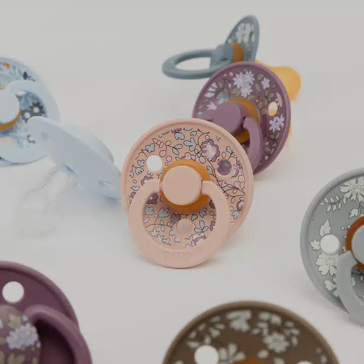 BIBS x LIBERTY cucle Eloise Dusty Blue mix (0-6m) 2kom - Image 3