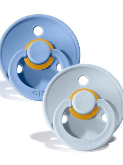 BIBS Sky Blue & Baby Blue cucle (0-6m) 2kom