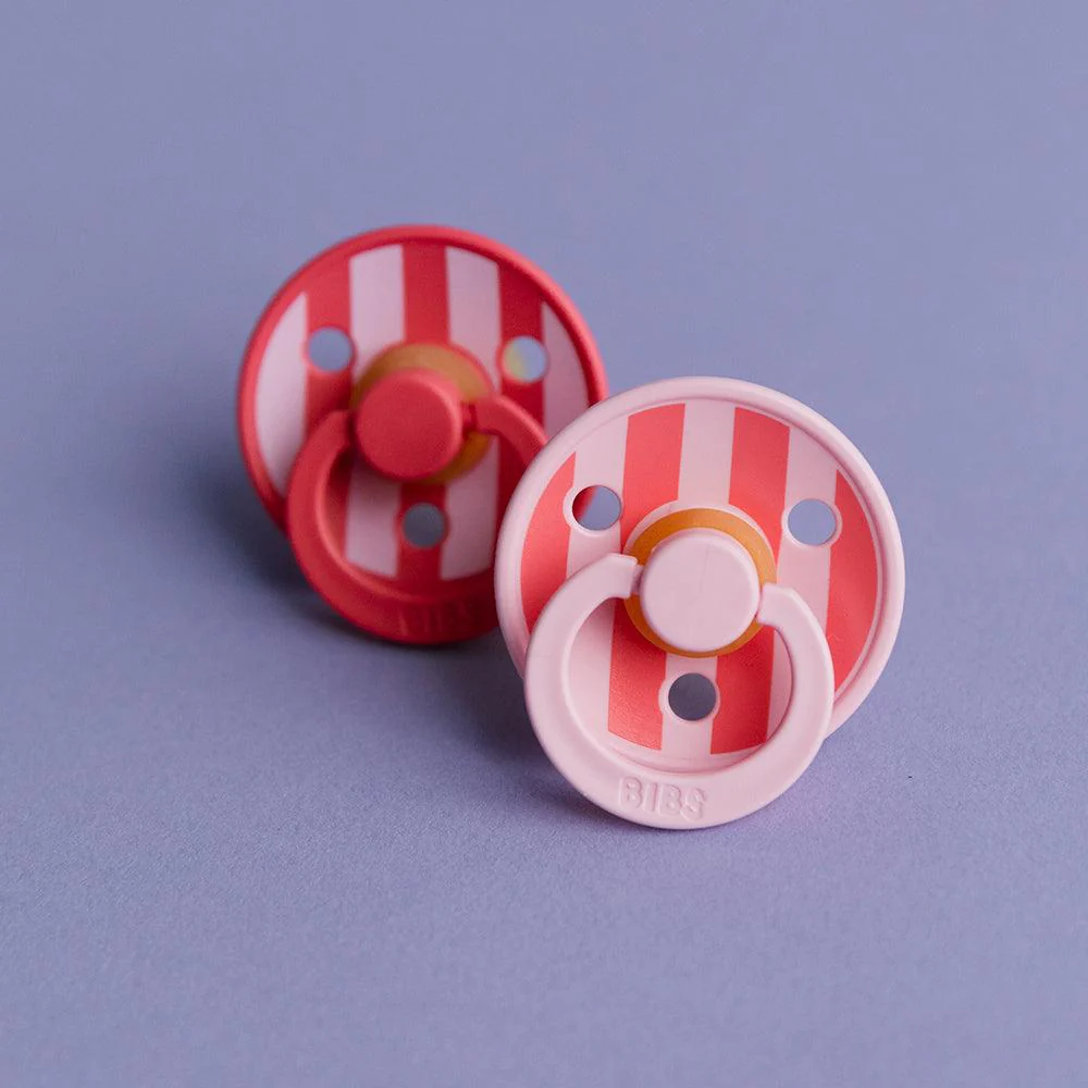 BIBS cucle Studio colour Block Pink Coral 2kom (0-6m) - Image 3