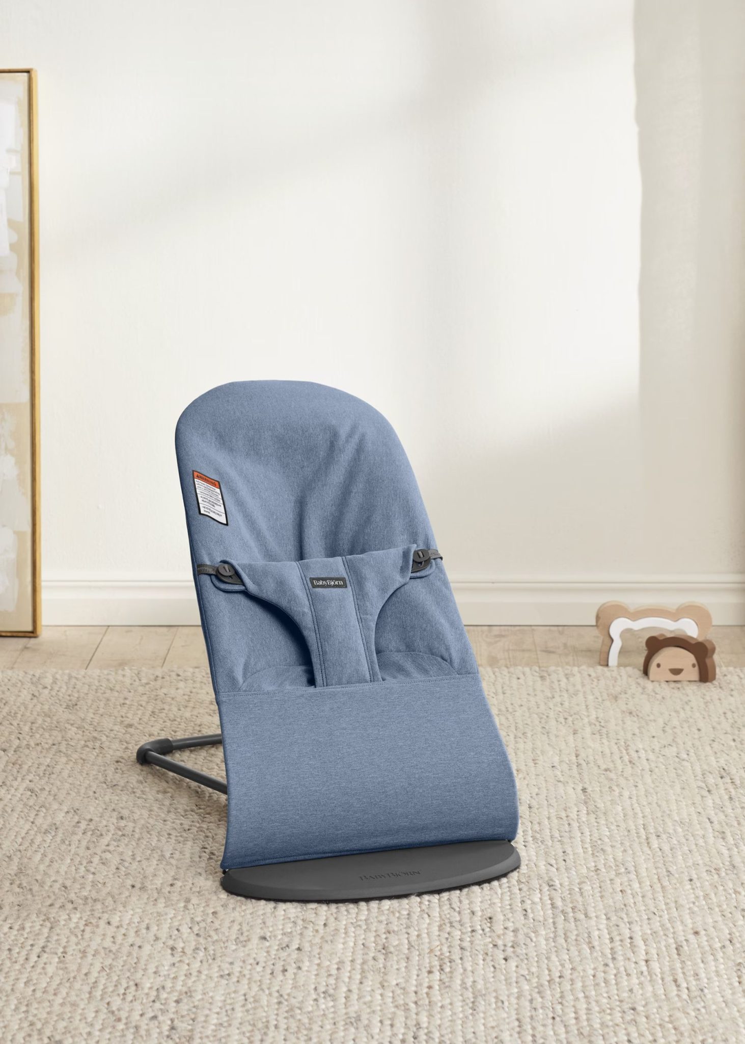 BabyBjörn Ležaljka za bebe Bliss Woven Mélange, Blue - Image 9