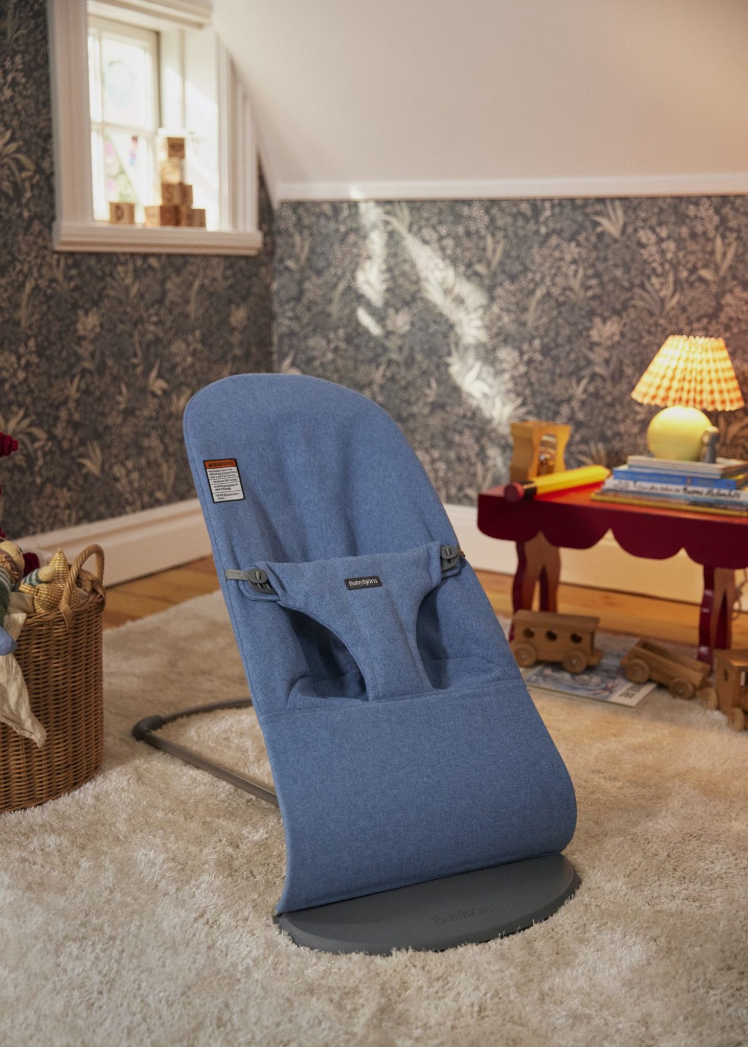 BabyBjörn Ležaljka za bebe Bliss Woven Mélange, Blue - Image 11