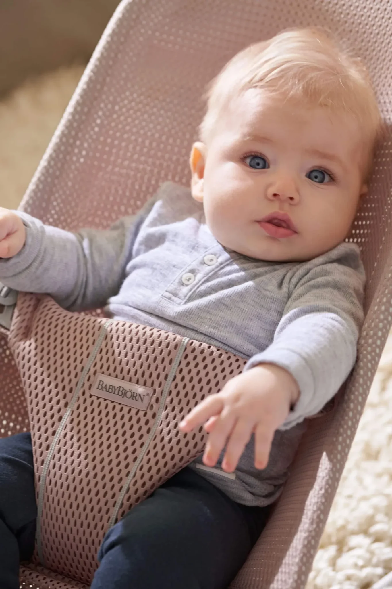 BabyBjörn Ležaljka za bebe Bliss Mesh, Dusty Pink - Image 3