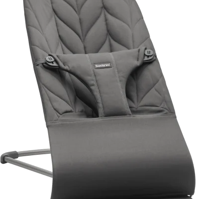 BabyBjörn Ležaljka za bebe Bliss - Petal quilt, Anthracite, Woven