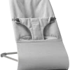 BabyBjörn Ležaljka za bebe Bliss - Mélange, Light Gray, Woven