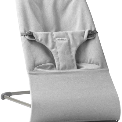 BabyBjörn Ležaljka za bebe Bliss - Mélange, Light Gray, Woven