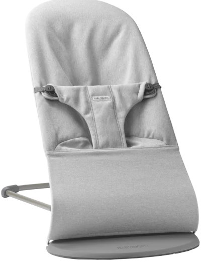 BabyBjörn Ležaljka za bebe Bliss - Mélange, Light Gray, Woven