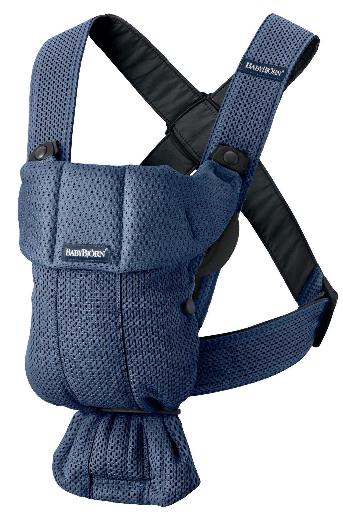 BabyBjörn Nosiljka za bebe Mini Navy Blue, 3D Mesh - Image 3