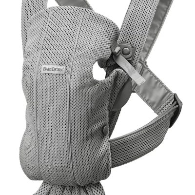 BabyBjörn Nosiljka za bebe Mini Grey, 3D Mesh