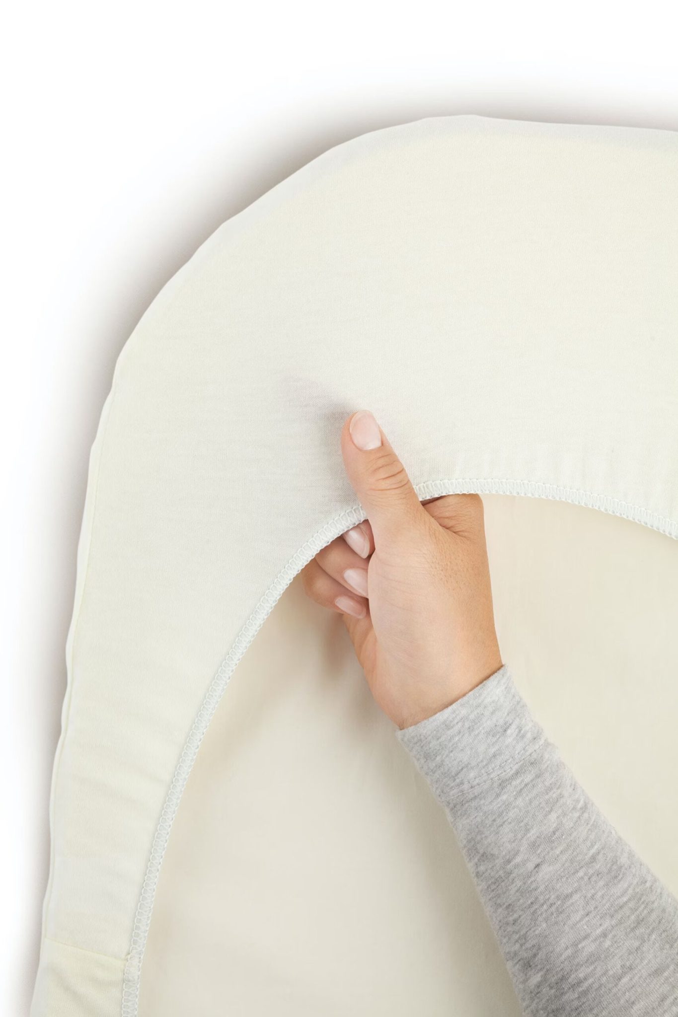 BabyBjörn Kolijevka, White + Prekrivač (čaršaf), Organic - Image 8