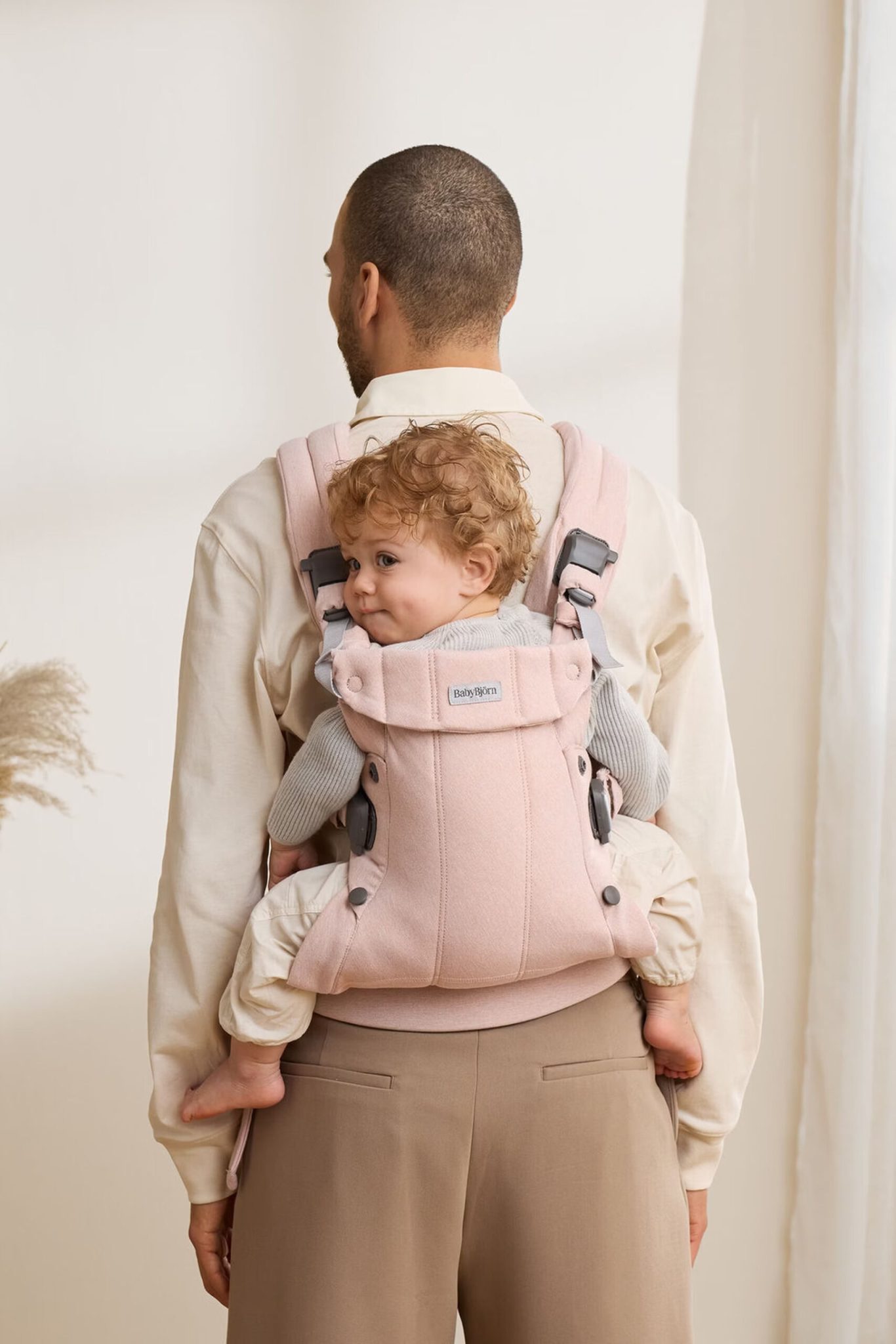 BabyBjörn Nosiljka Harmony Light pink, Woven mélange - Image 7